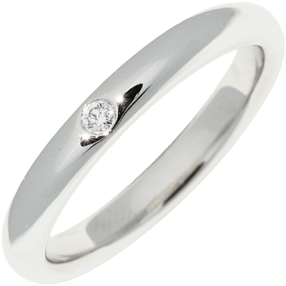Tiffany & Co Tiffany & Co Pt950 Diamond Stacking Band Ring Metal Ring